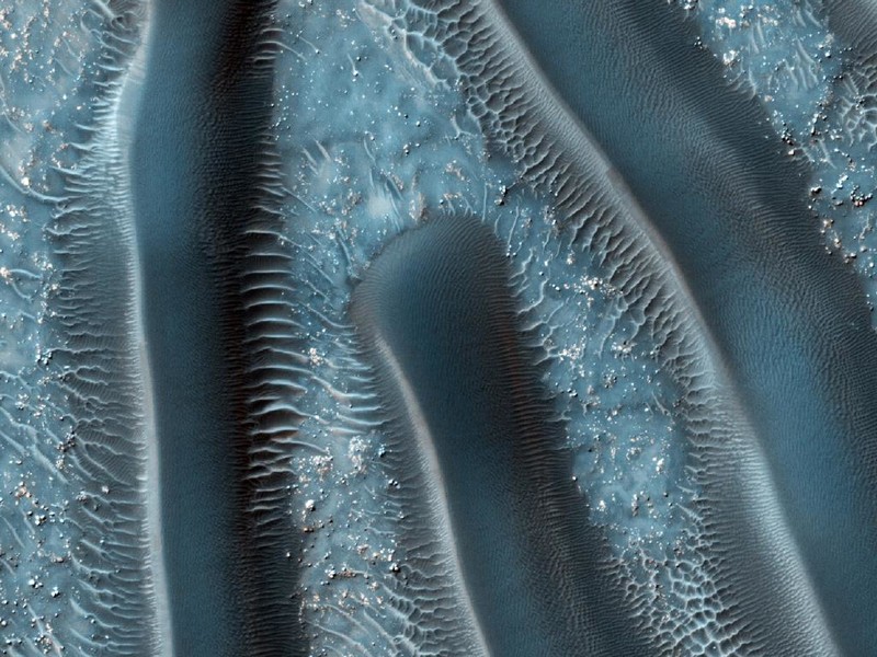 Песчаные дюны на Марсе довольно разнообразны