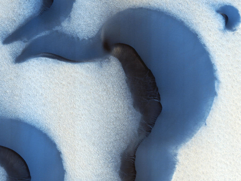 Песчаные дюны на Северном Полюсе