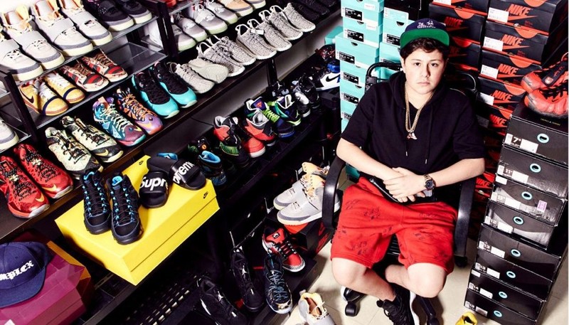 16-летний предприниматель построил бизнес на кроссовках