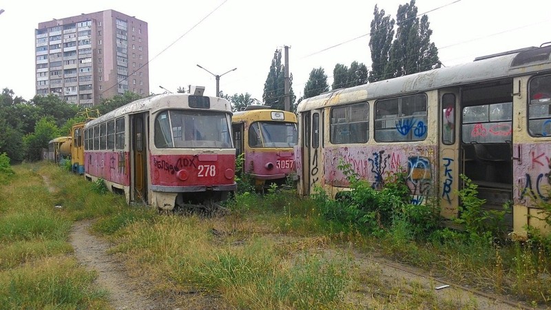 Заброшенные трамваи