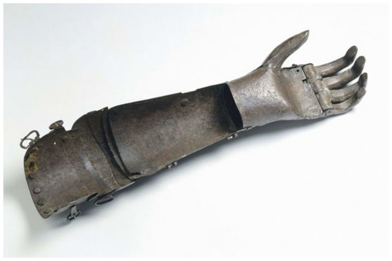 Металлическая рука 1560-1600 год