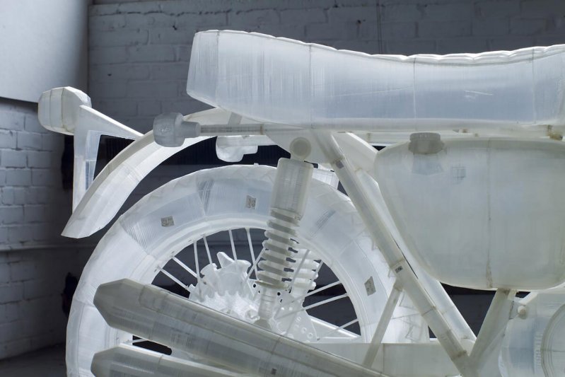 В распоряжении Джонатана были два принтера Ultimaker 3D, на которых американец изготавлилвал отдельные детали для копии мотоцикла Honda CB500. 