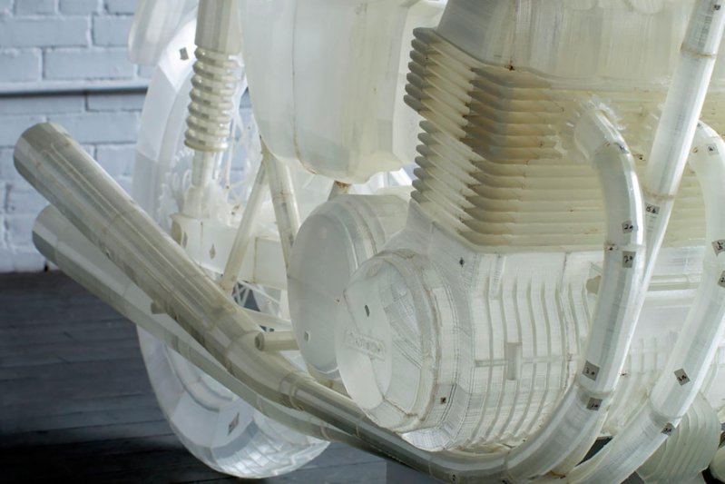 Мотоцикл Honda напечатанный на 3D-принтере