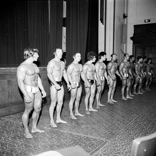 Участники соревнований «Мистер Вселенная» в Лондоне, 1971 год.