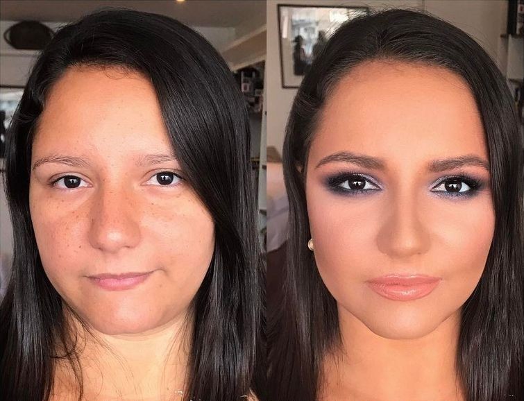 Радикальное преображение женщин при помощи макияжа в стиле 'до и после' от российского визажиста