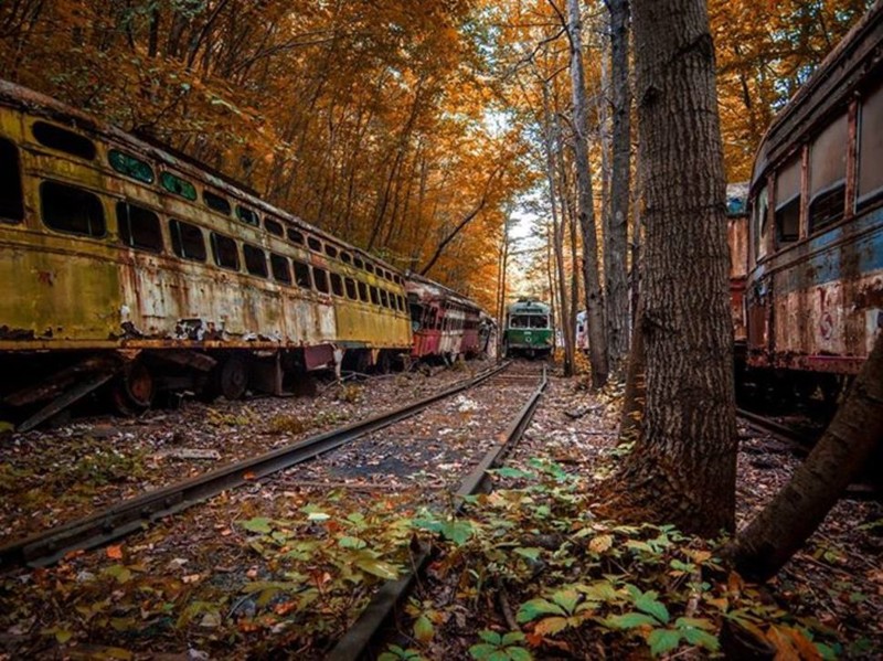 Трамвайное депо. Штат Пенсильвания, США. 