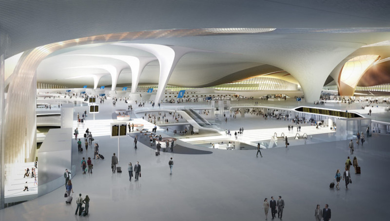 В Китае строят самый большой в мире аэропорт, и вот как он будет выглядеть