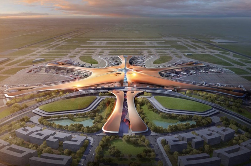В Китае строят самый большой в мире аэропорт, и вот как он будет выглядеть аэропорт, в мире, все для людей, китай, пекин, стройка