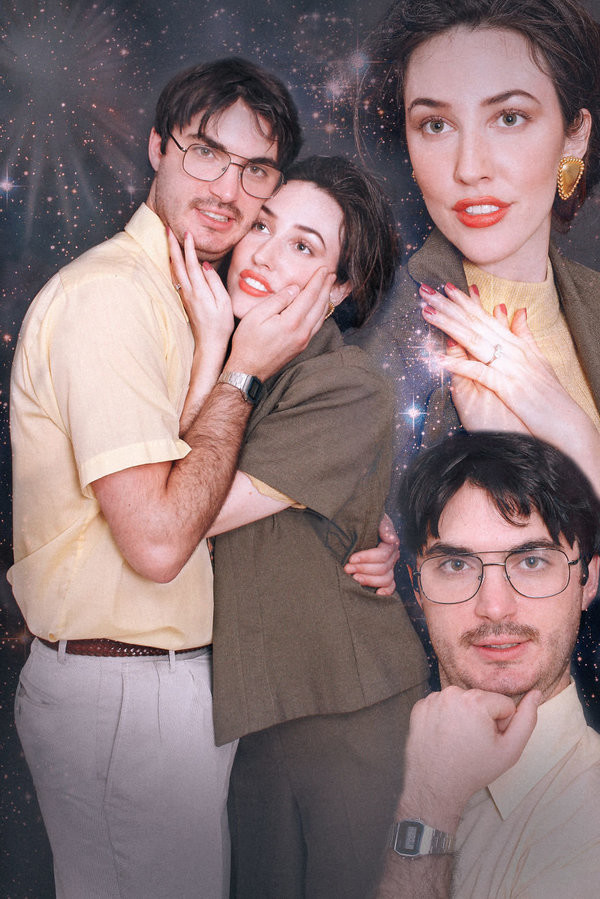Влюблённые сделали предсвадебную фотосессию в стиле 80-х годов