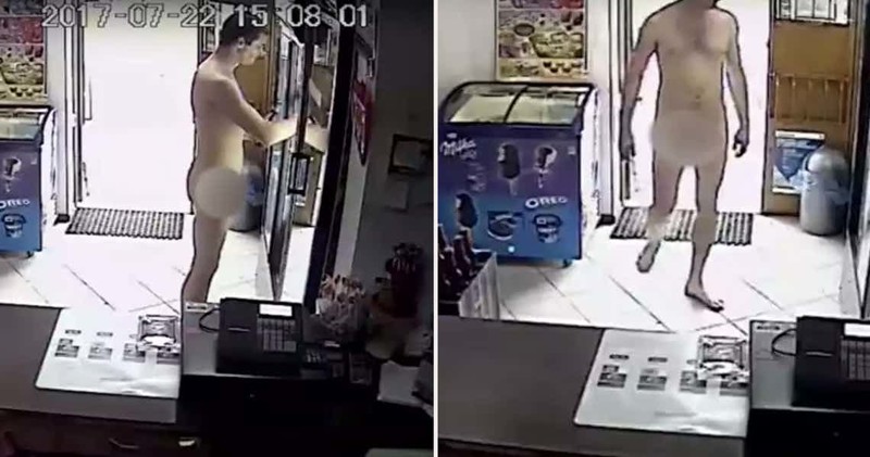 История о том, как голый мужчина украл пиво из магазина