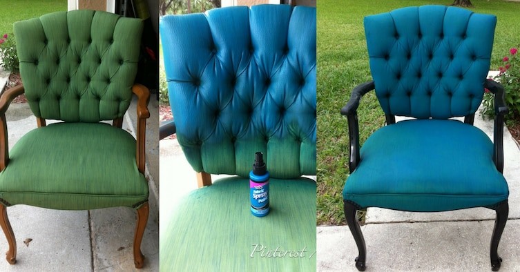 Необязательно покупать новый стул, выручит аэрозольная краска для ткани