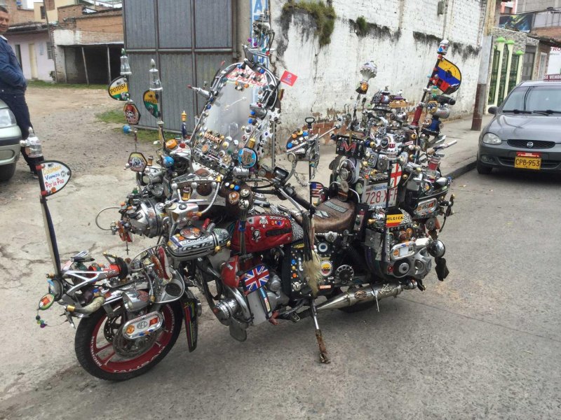 Мотоцикл в Колумбии 
