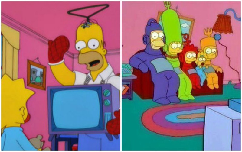 Отсылки к телепузикам появляются в 10 эпизодах "Симпсонов". Уровень!