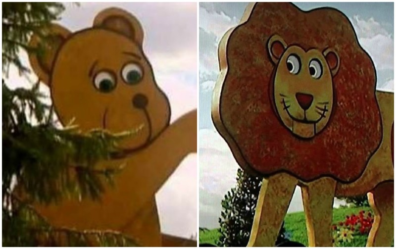 Эпизод под названием "Медведь и лев" запретили во многих странах, так как внешний вид и звуки этих странных животных пугали детей.