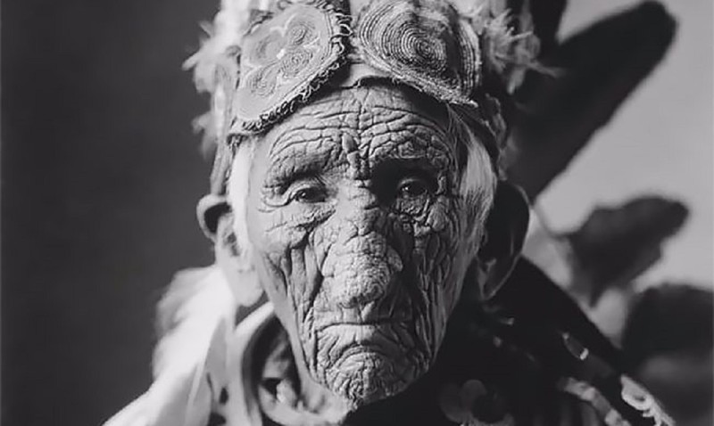 Портреты Белого Волка, старейшего коренного жителя Америки