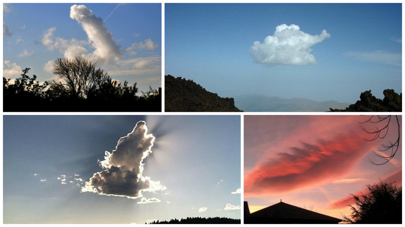 Удивительные фигуры из облаков