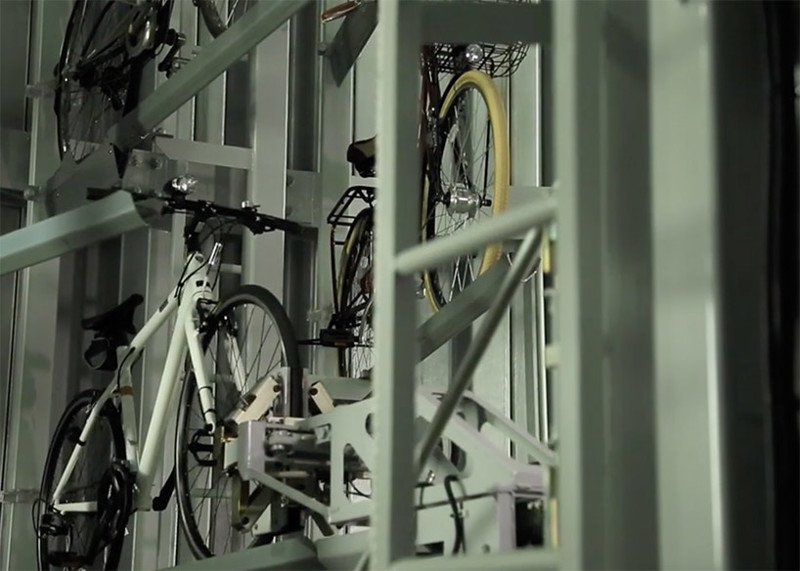 ECO Cycle — автоматизированный подземный паркинг для велосипедов в Японии