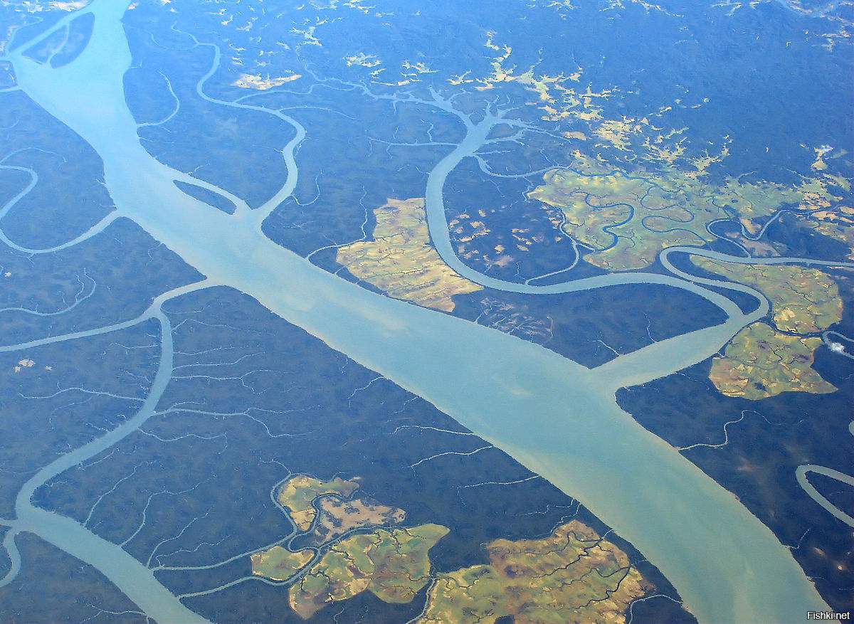 Разлив реки Иравади на Мьянме