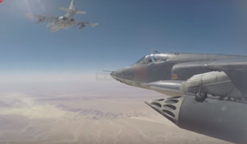 «Найти и уничтожить»: появилось видео полёта российских Су-25 в Сирии