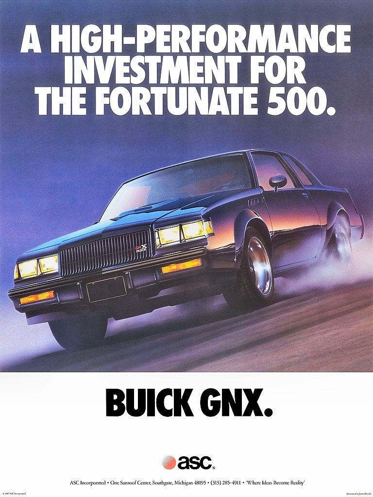 Автомобиль-инвестиция — для Buick довольно редкое сочетание. Но несмотря на цену почти вдвое выше, чем у Grand National 1987 года все 547 экземпляров GNX разлетелись в секунду