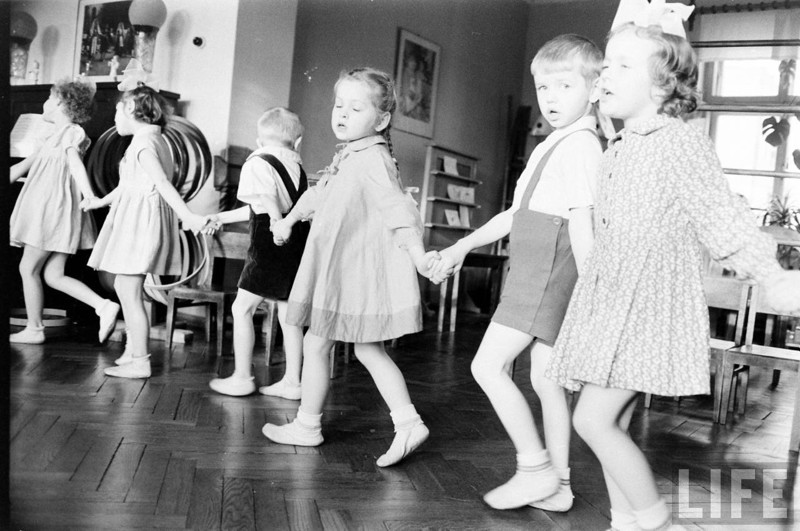 Детский сад в СССР. Фото из журнала LIFE 1960 года