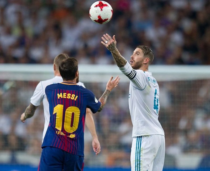 Месси оскорбил защитника «Реала» Рамоса во время матча за Суперкубок Испании