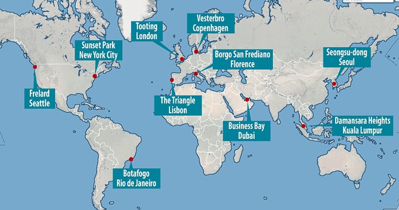 По мнению экспертов Lonely Planet, топ-10 городских районов выглядит так: