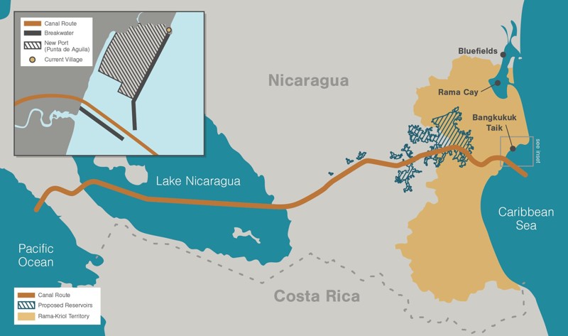 12. В июле 2014 года был утверждён маршрут Никарагуанского канала между Тихим и Атлантическим океанами, который пройдет через озеро Никарагуа. Строительство началось 22 декабря 2014 года.
