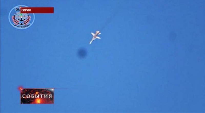 Сбитый турецкими ВВС российский Су-24, Фото: tvc.ru