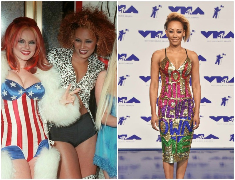 Mel B из группы Spice Girls: 1997 и 2017