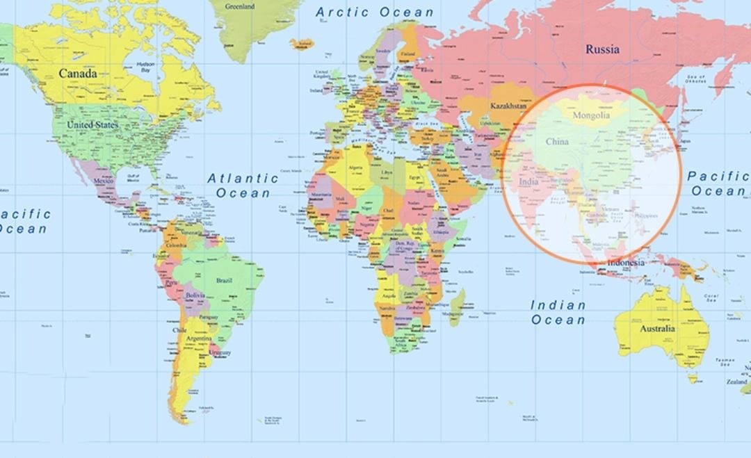 карта мир Австралия map world Australia без смс