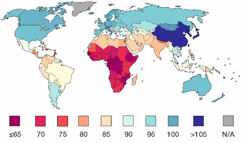 14.    Уровень IQ по странам
