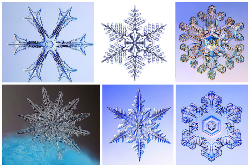 Снежинки под микроскопом создают невероятную красоту