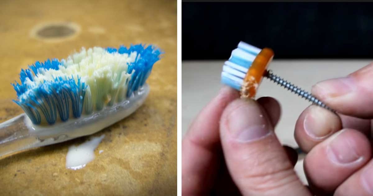 Не выбрасывайте старую зубную щетку, она может пригодиться. Вот как необычно ее можно использовать