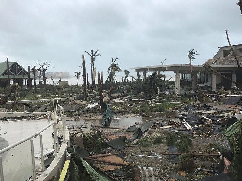 Остров Сен-Мартен после урагана Ирма