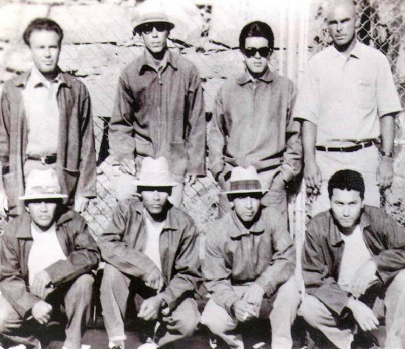 Основатели первой могущественной мексиканской банды La Eme. Фото сделано в тюрьме в 60-х