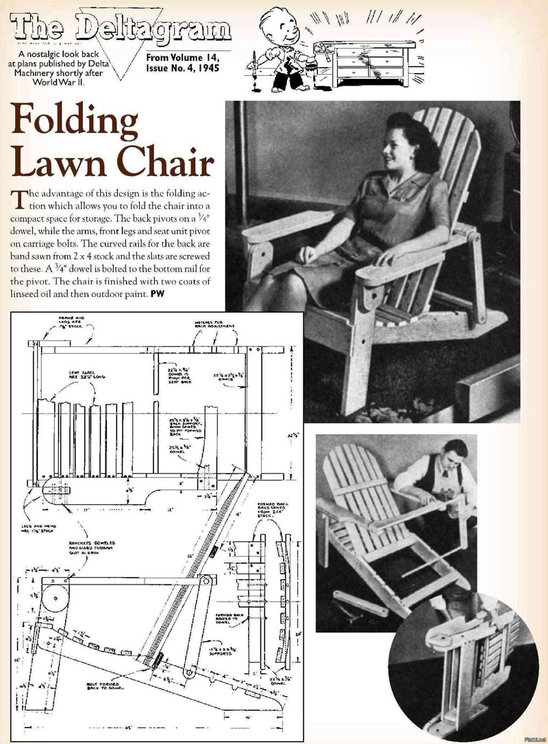 Как сделать садовое кресло Адирондак
