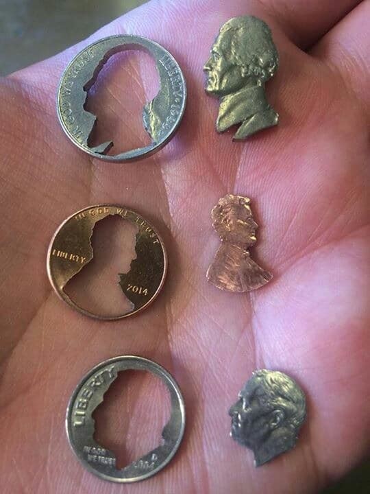 Искусная работа над монетами