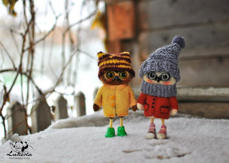 Русская мастерица делает удивительно "тёплые" валяные игрушки