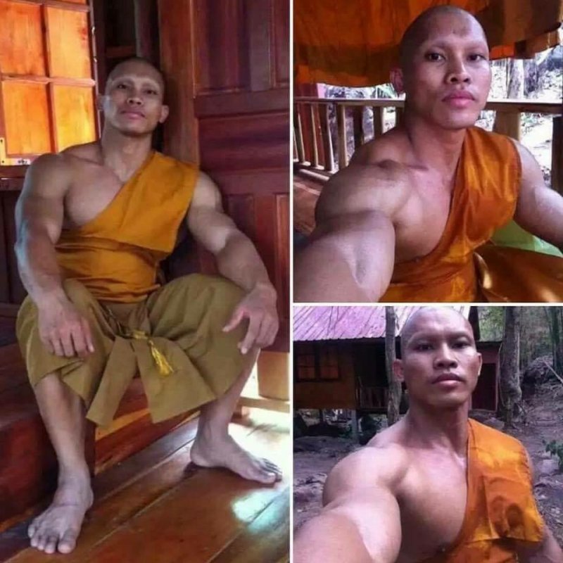 Монах-культурист 