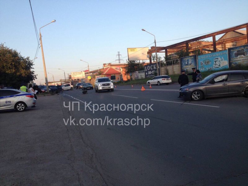 В Красноярске столкнулись пять автомобилей