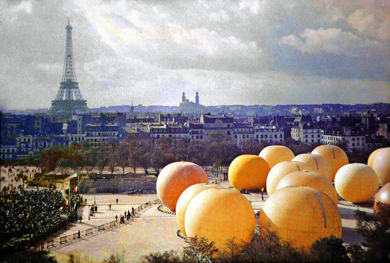 Как выглядел Париж 100 лет назад