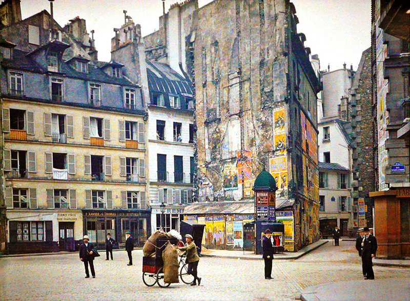 Как выглядел Париж 100 лет назад