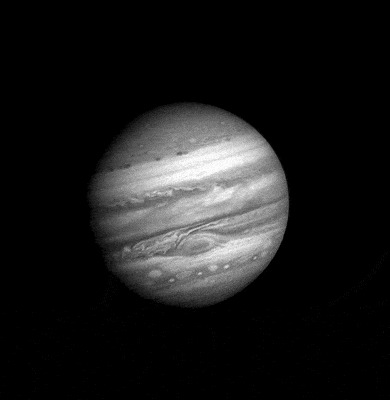 Съемки, которые вел космический аппарат Voyager по мере приближения к Юпитеру в 1979 году