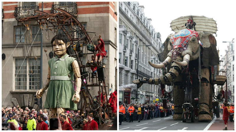 Фестиваль гигантских марионеток во Франции.
