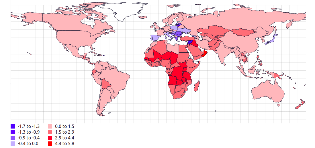 Демография в мире карта. Демографические карты стран. Страны с максимальной убылью
