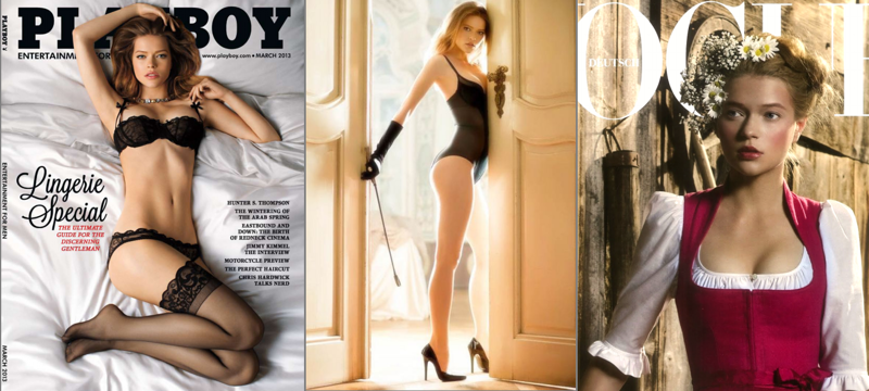 Обложка  американского "Playboy" март 2013, Елизавета Кирюхина.