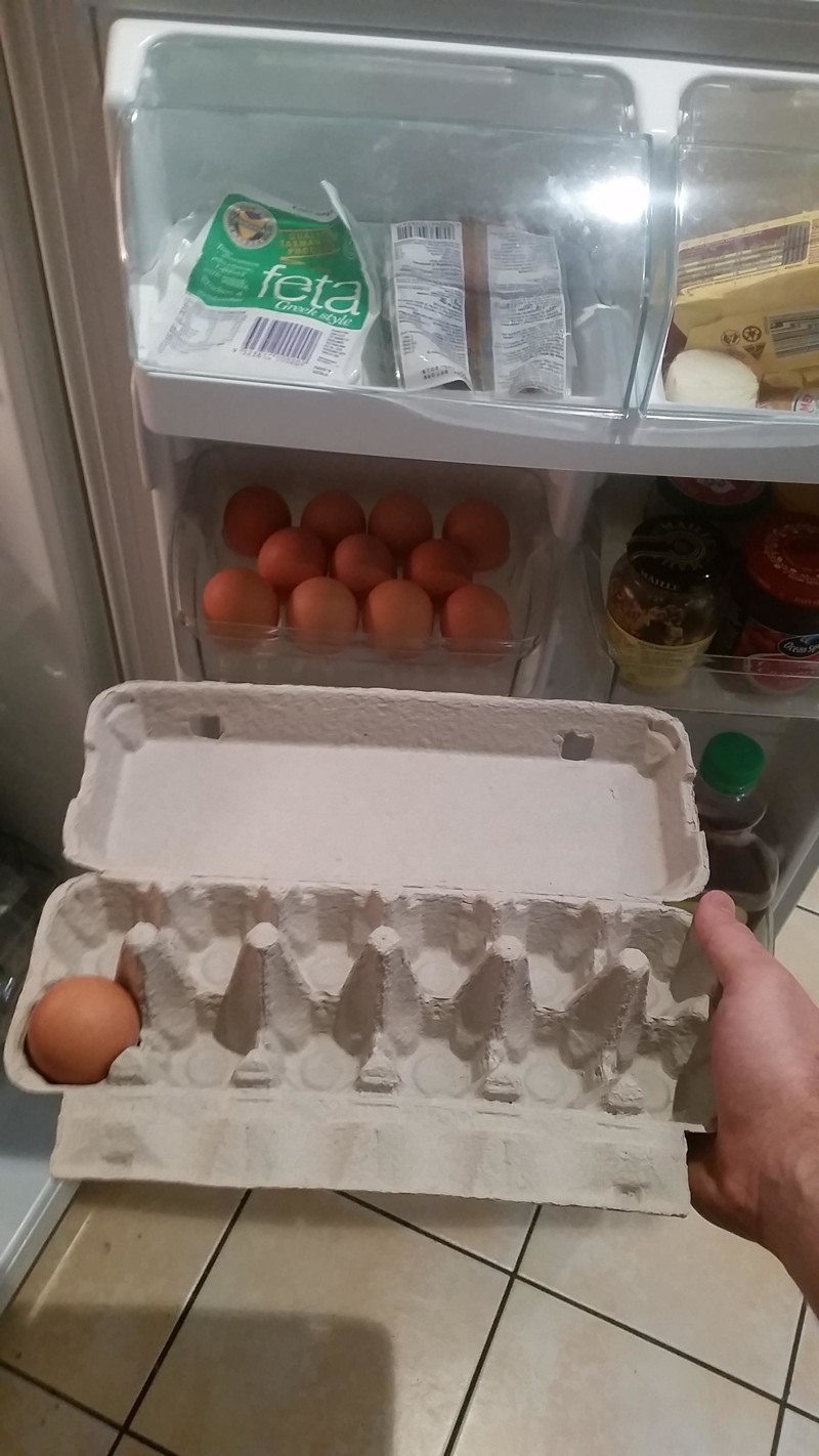 22. Контейнер в холодильнике на 11 яиц 