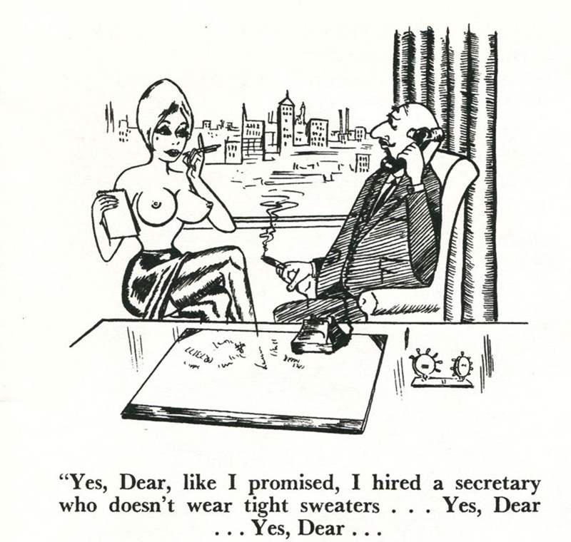 Секретарши в дико сексуальных иллюстрациях 50-х -70-х – это весело!