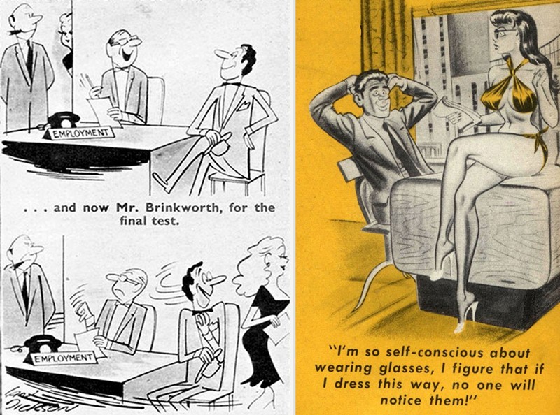 Секретарши в дико сексуальных иллюстрациях 50-х -70-х – это весело!